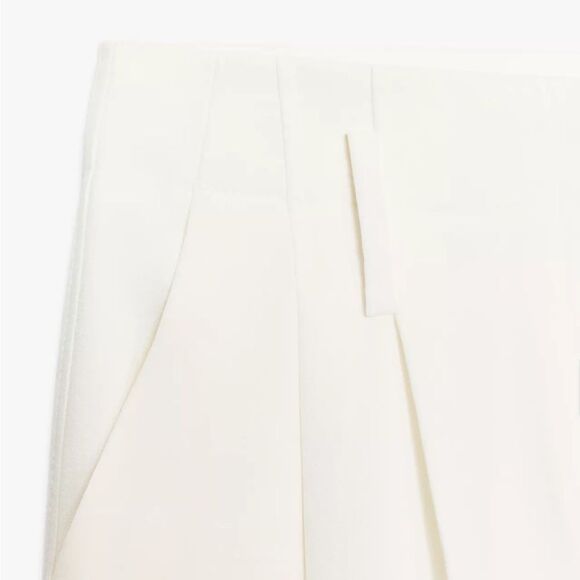 ZARA PLEATED WIDE LEG PANTS ECRU - Picture 7 of 7